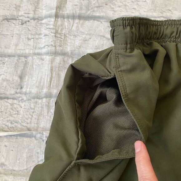 Puritan men XL pull on swim trunks w/elastic drawstring waist olive green - Picture 3 of 10